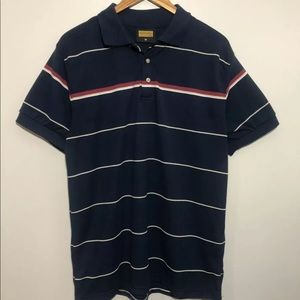 Eddie Domani Striped Polo Shirt